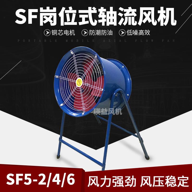 SF5-2工业轴流风机岗位式抽风机带支架排烟风机功率2200W
