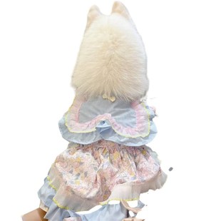 宠物春夏公主大中型犬绑带网纱裙宠物狗狗猫咪衣服萨摩耶防掉毛