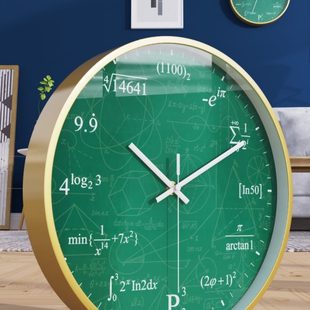 静音石英钟表教室挂表 轻奢北欧简约家用数学时钟客厅卧室创意个性