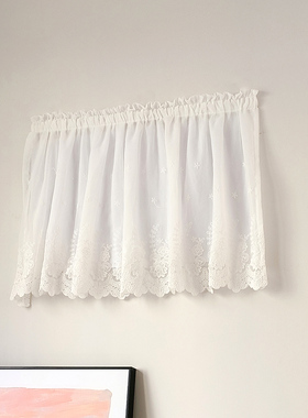 元媛白色电表箱遮挡帘门口可视门铃电话套布艺蕾丝变电器集线箱