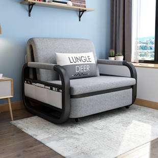 沙发床客厅新款折叠多功能办公室拉床两用抽拉床单人床伸缩阳台床