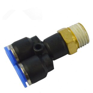 外 气管型螺纹X1插快速三通接头0P气动