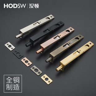 嵌式双开门子母门子母门地插销对开门汉内插销顿黄铜暗插销天插销