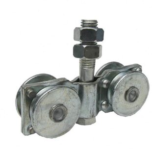 门车滑 兴达厂房推拉门超钢制折叠门型重型加重吊轮70吊轨滑轮吊