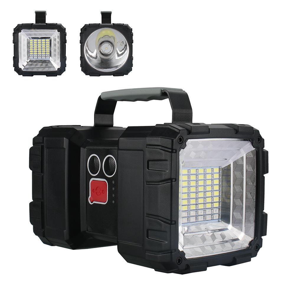 70防水应急手多功能强光工作提灯大功率探照灯LED充电警示灯带P