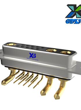 13w3焊线通讯D-SUB母座大电流10+3芯D-SUB插口重载接头车针母头