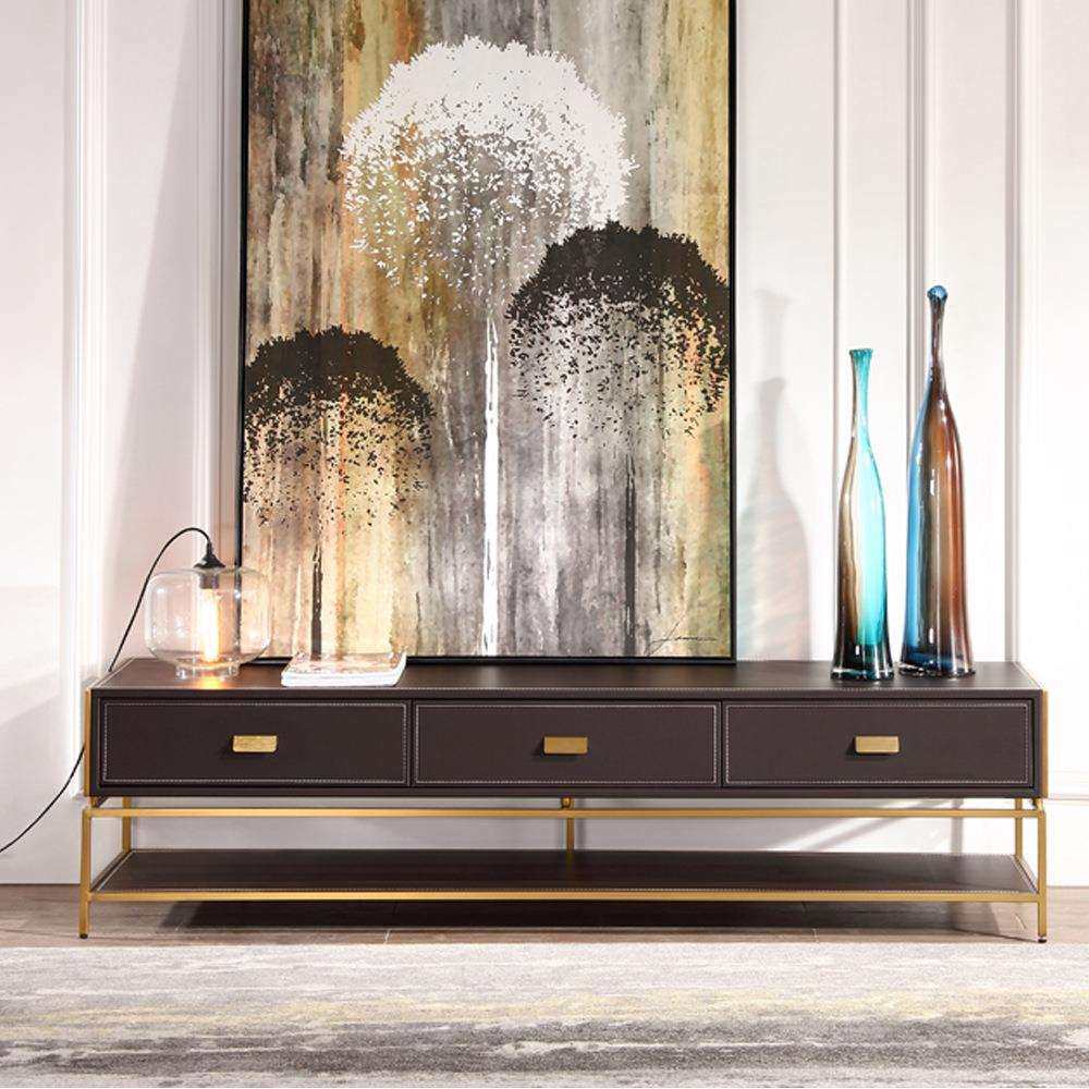 后现代轻奢皮艺电视柜简约现代北欧小户型储物客厅家具创意地柜,3C数码配件,USB灯,淘宝优惠券,粉丝福利购,淘宝优惠卷