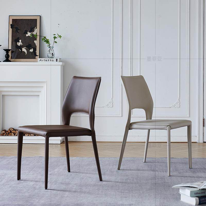意式轻奢餐椅极简餐桌椅子靠背凳子餐厅酒店商用休闲家用马鞍皮椅,3C数码配件,USB灯,淘宝优惠券,粉丝福利购,淘宝优惠卷