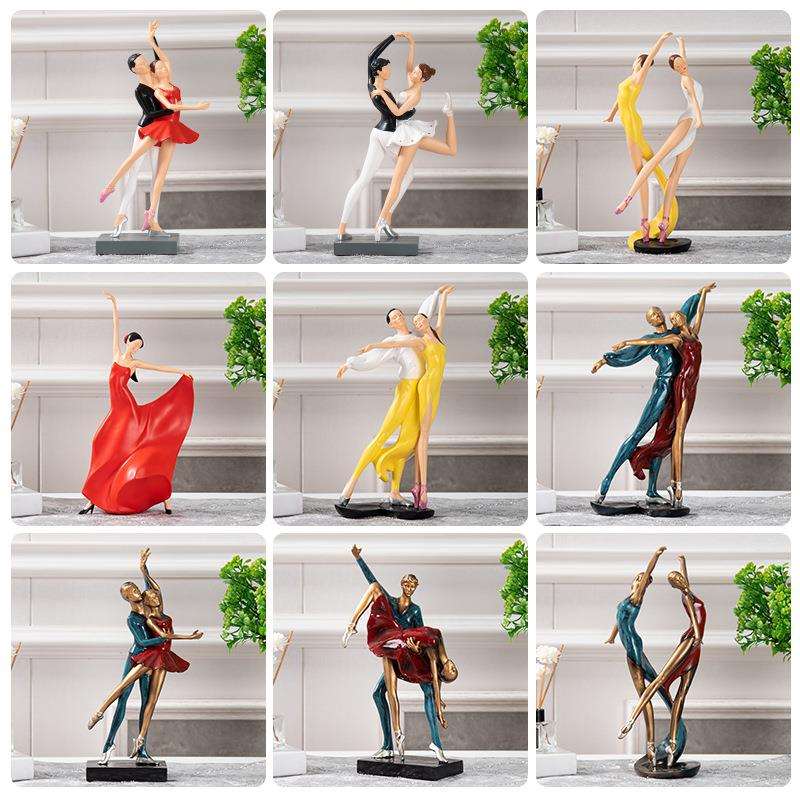 情侣舞女桌面摆件电视柜酒柜玄关装饰品新房装修送礼摆件浪漫