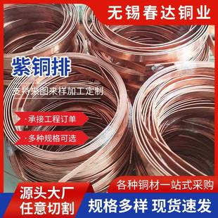 厂家销售紫铜排T2接地导电紫铜排T3高纯度紫铜排TU1无氧紫铜排