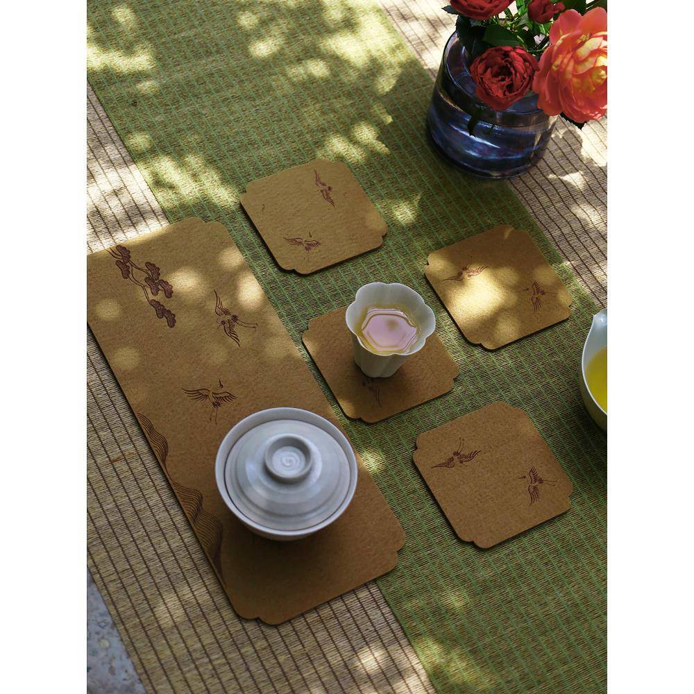 引之毛毡杯垫茶垫茶托养壶垫功夫茶具配件防磕吸水隔热垫壶承茶席