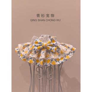 【青衫宠物】原创宠物口水巾猫猫咪狗狗蕾丝花边娃娃衣服猫咪围脖
