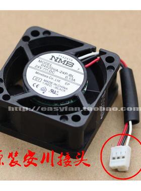 全新NMB 04020VA-24P-BL 24V 0.13A安川7系变频器风扇06025SA-24Q