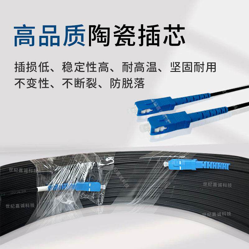 电信级皮线光纤单模单芯室内室外10-500米成品线SC光纤跳线
