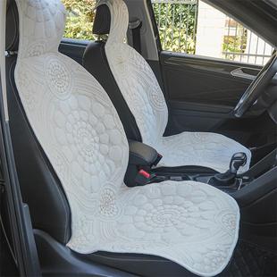 汽车坐垫布艺座垫纯棉吸汗四季通用座椅套健康透气全包围防滑车垫