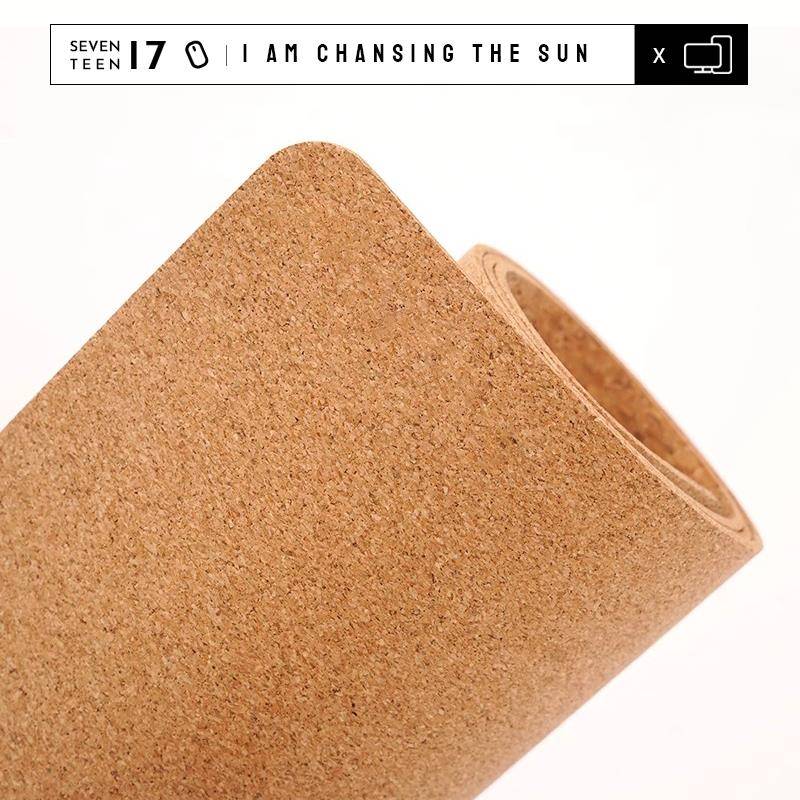 天然软木滑鼠垫简约纯色超大加厚键盘垫学习写字垫办公桌垫可定制