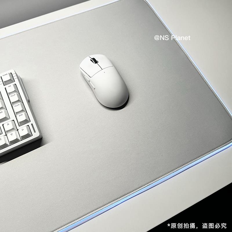NS发光滑鼠垫超大号RGB游戏电竞键盘垫加厚防滑电脑办公桌垫定制