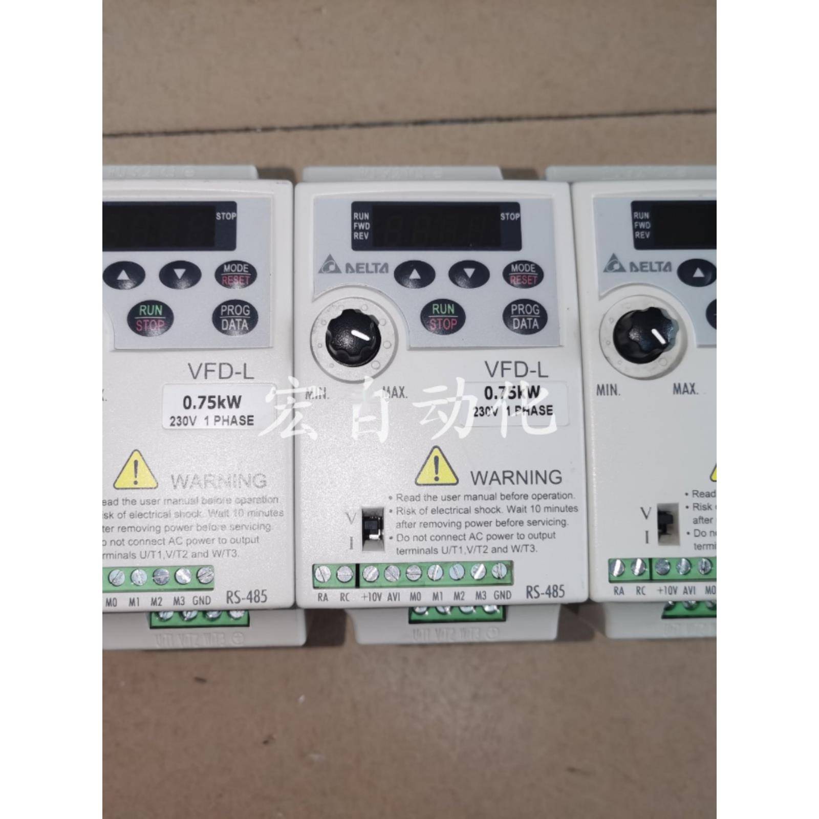 台达变频器VFD002/004/007L21A原装拆机VFD-L0.2/0.4/0.75KW包好