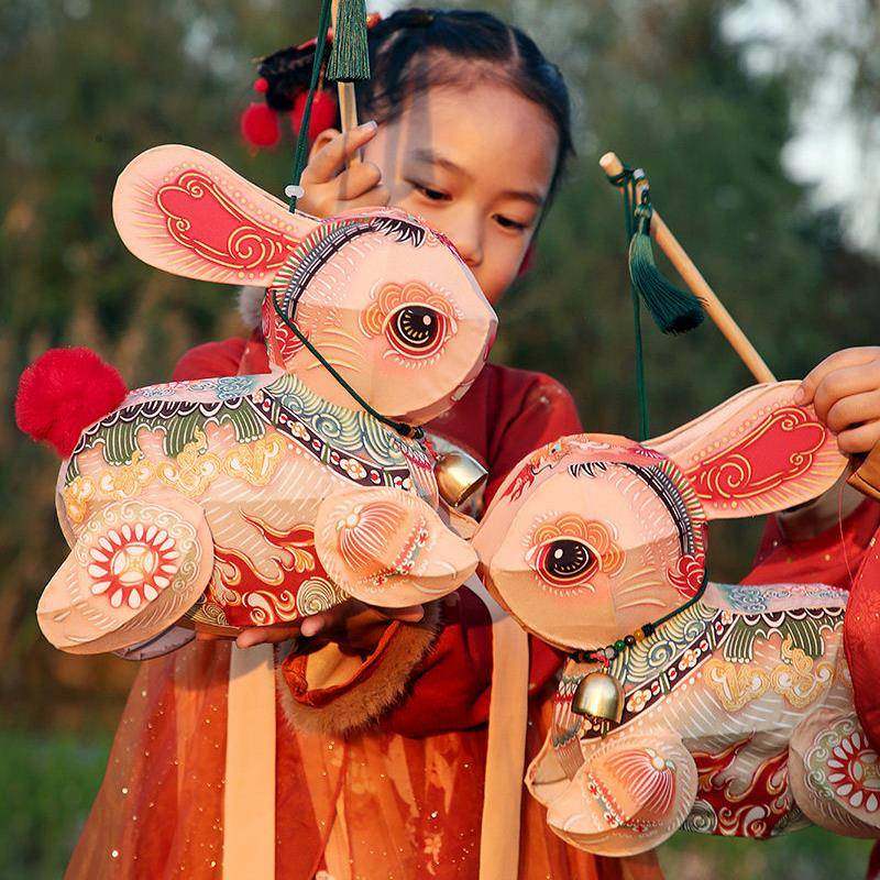 秦淮花灯X自然造物兔子灯笼花灯古风中式新年元宵挂饰儿童礼物,节庆用品/礼品,花灯,淘宝优惠券,粉丝福利购,淘宝优惠卷