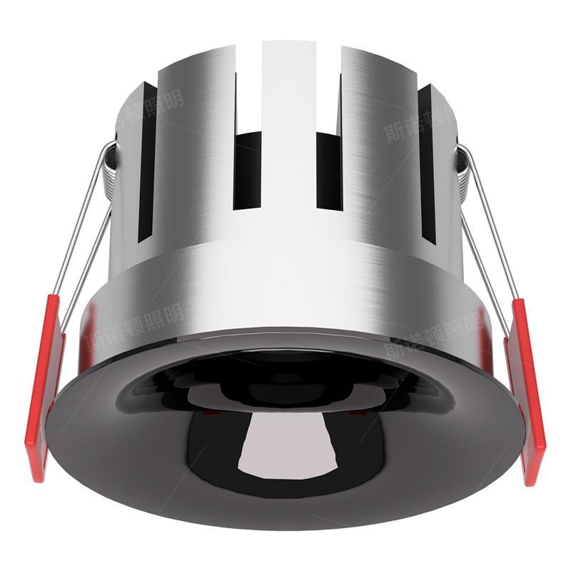 2025新嵌入式弧面无边框深防眩射灯家用智能客厅过道护眼cob筒灯