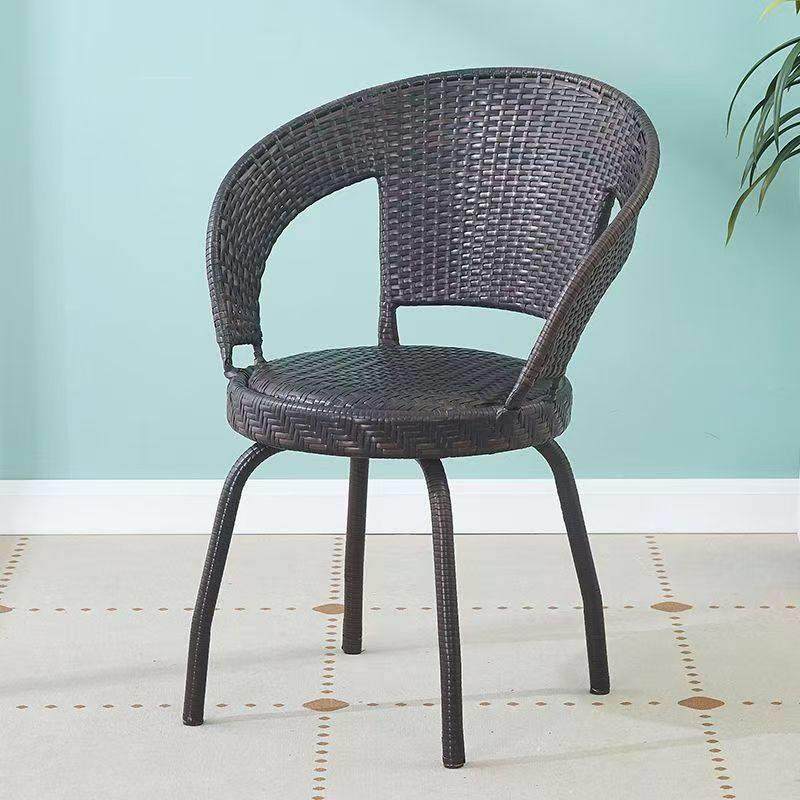 藤椅铁艺休闲椅靠背椅家用椅子单人户外室内阳台编织藤椅旋转椅子,住宅家具,阳台椅,淘宝优惠券,粉丝福利购,淘宝优惠卷