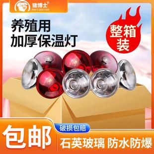 猪博士猪用养殖专用保温灯加厚防水防爆兽用取暖加热灯泡猪圈设备