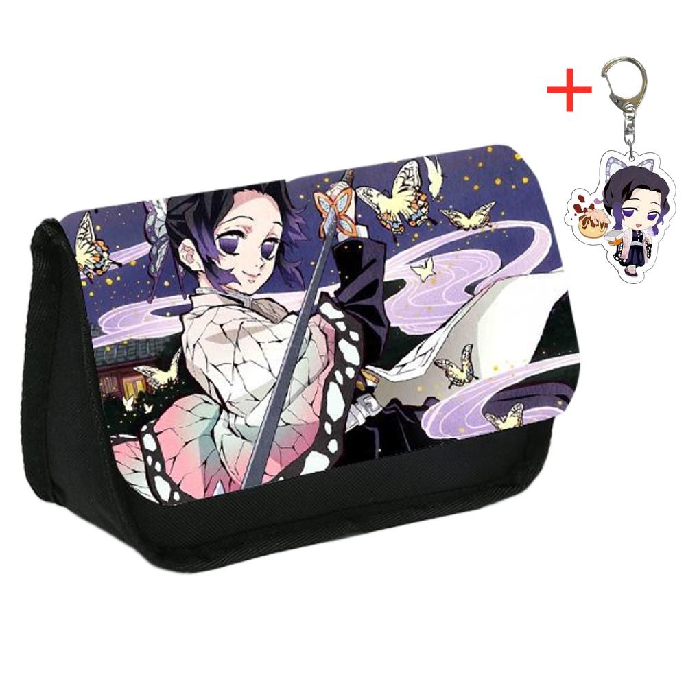 Demon Slayer 鬼灭之刃蝴蝶忍笔袋初中生女大容量文具袋蝴蝶忍挂