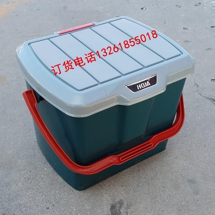 。大号塑料钓鱼桶收纳桶坐箱车载箱收纳箱塑料影视剧组现场箱整理