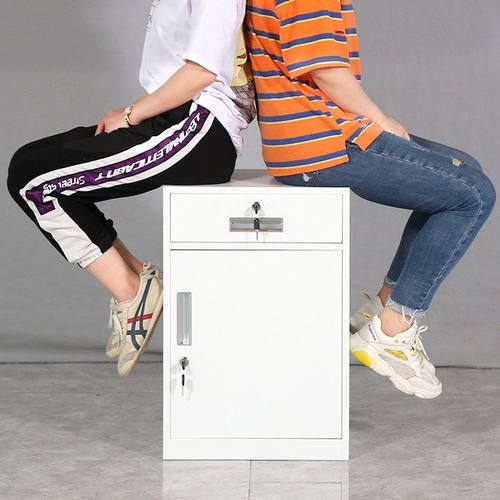 矮柜牀头柜带锁小文件柜家用工具柜打印机柜桌下小活动柜带抽屉柜