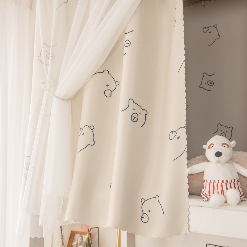 寝室床帘宿舍上铺夏天大学生下铺简约物理强遮光少女透气公主幔纱