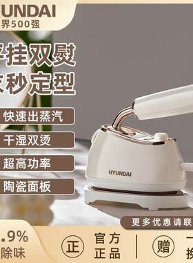 韩国HYUNDAI新款手持挂烫机蒸汽电熨斗家用便携大功率烫衣服神器