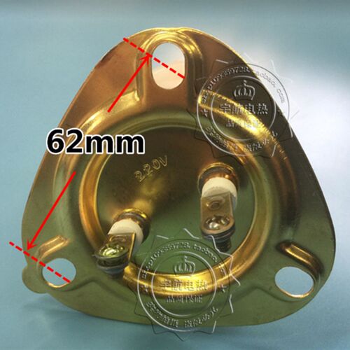 孔距62mm三角盘电热开水器加热管电热管紫铜加热棒220V3000W