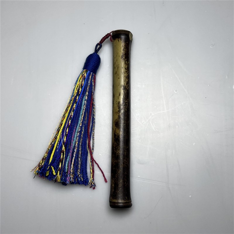 张颂文/杨紫 同款紫竹手把件盘玩文玩实心竹把玩件竹子玉竹把件