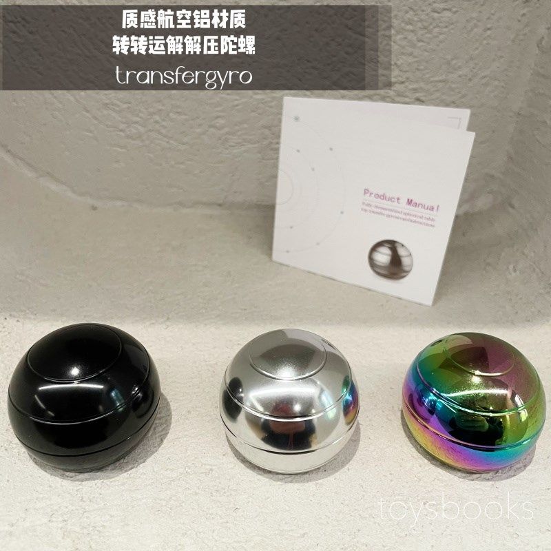 全拆卸旋转桌面圆球转运陀螺大人小朋友解压指尖玩具小礼品旋转球