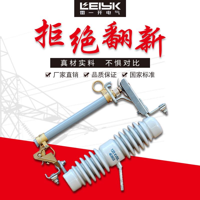 雷一厂家直销RW12-15/10010KV户外陶瓷高压跌落式熔断器