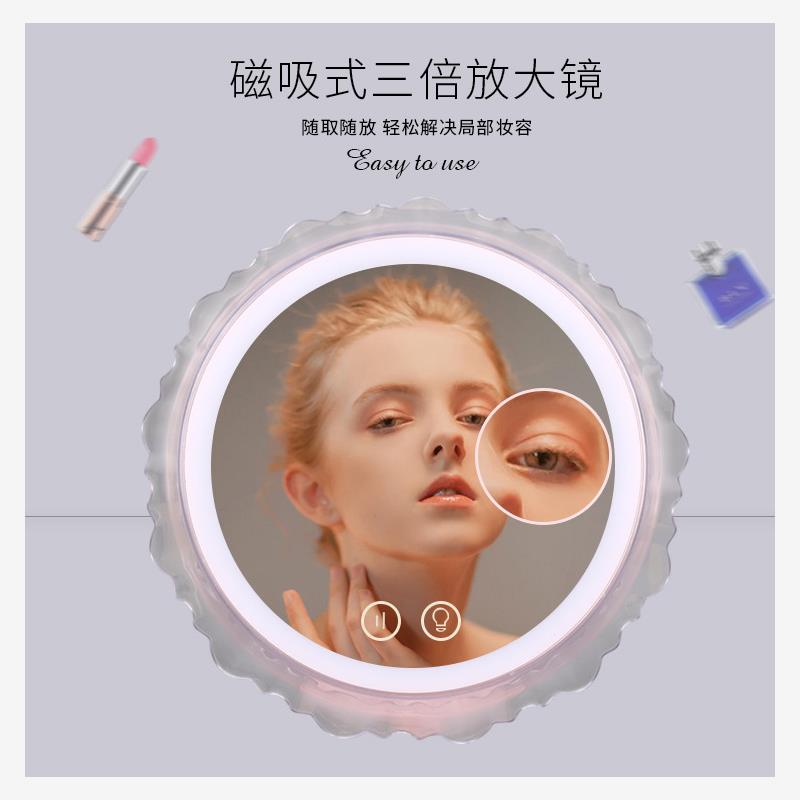 跨境新款充电式LED化妆镜台灯创意led小夜灯货物源头工厂