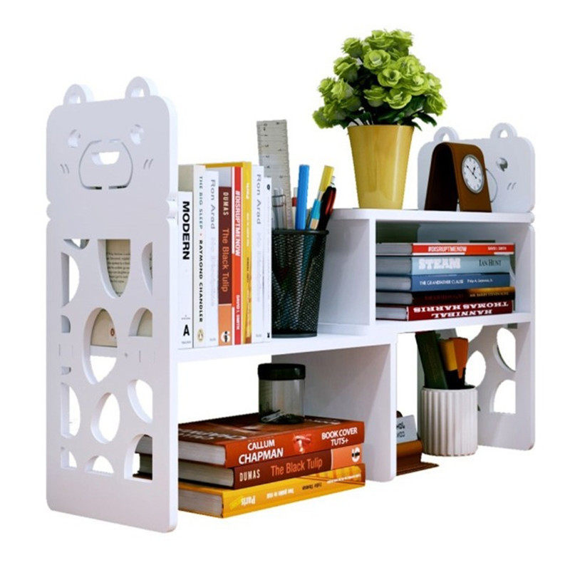 书架简易组合收纳架儿童桌面小书架创意办公置物架学生宿舍书架