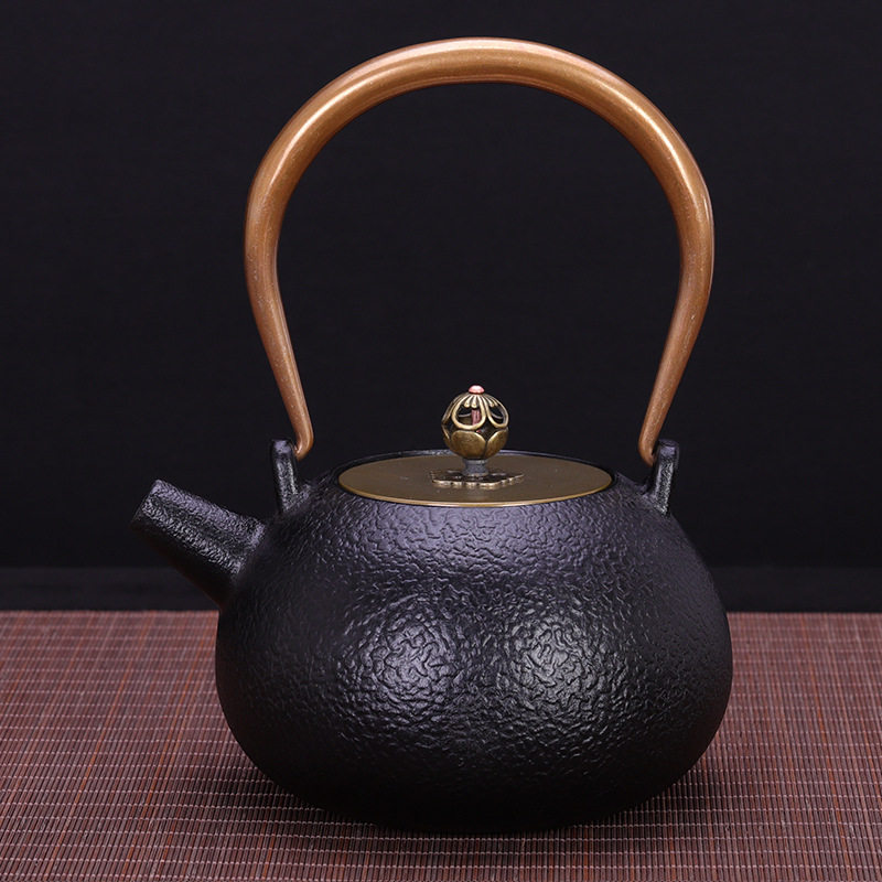 铁壶双铜素壶铸铁壶生铁茶壶日本煮茶具无涂层代发