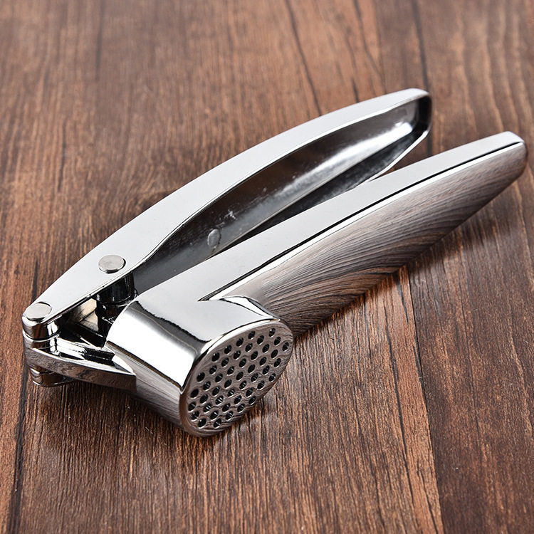 厂家直供创意不锈钢压蒜器锌合金磨蒜器厨房切蒜器蒜泥器小工具