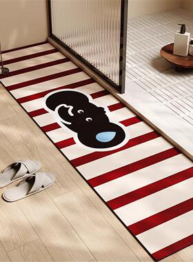 浴室吸水垫脚软垫垫厕所地垫大象红色卫生间厨房门泥浴缸硅藻