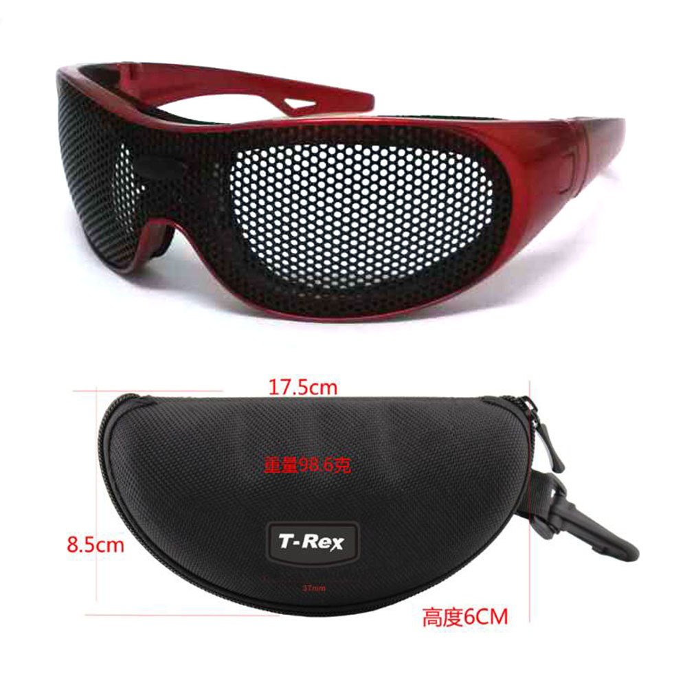 丛林护目镜抗冲击眼镜铁网0度网格射击装备眼镜割草防护眼镜