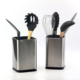 厂家直销不锈钢430刀座沥水刀具架收纳刀架Kitchen Knife Holder