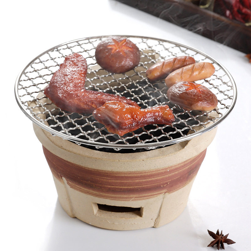 围炉煮茶泥炉家用炭炉烧烤炉商用木炭火锅炉港式打边炉野外烧烤炉