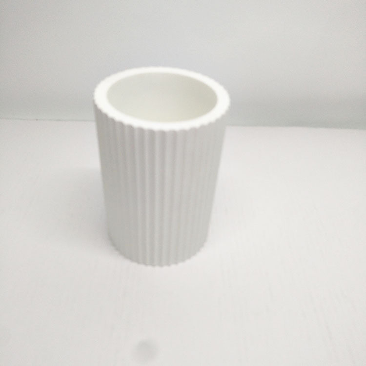简约纯白色水泥混凝土卫浴套件清水洗浴四件套卫生间洗漱用品摆饰
