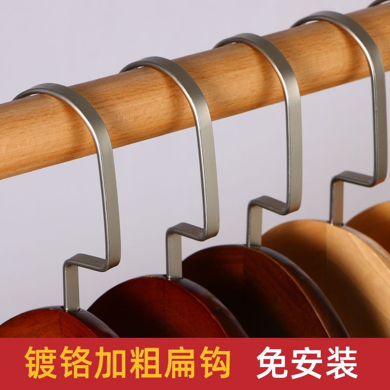 70YF实木西装无痕衣架防肩角大号家用宽肩西服衣挂木质服装店衣服