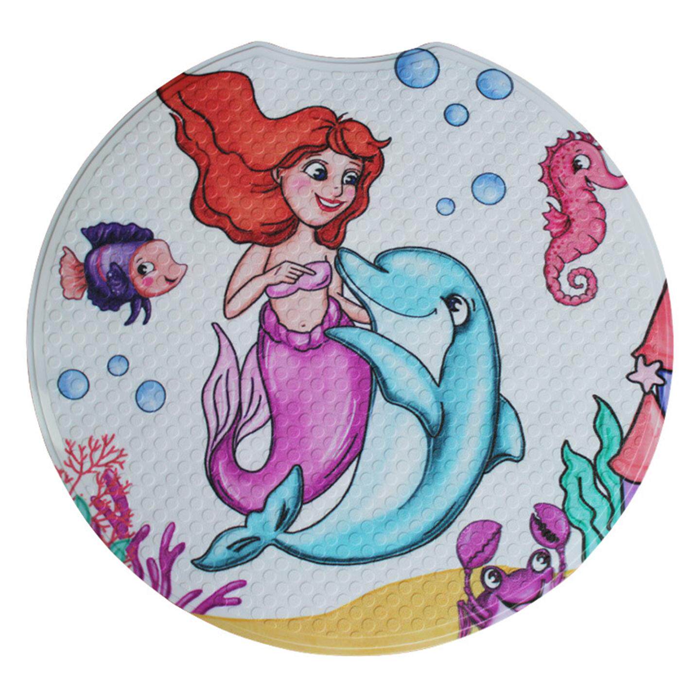 圆形防滑垫地垫垫子儿童卡通浴室家用脚垫淋浴房洗澡卫生间卫浴