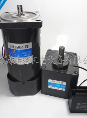 250W 交流220V 定速电机 6IK250GN-CF 齿轮单相减速微型/6GN12.5K