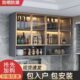 储物柜墙柜家用壁柜玻璃门碗柜收纳柜铝合金吊柜子置物架墙上