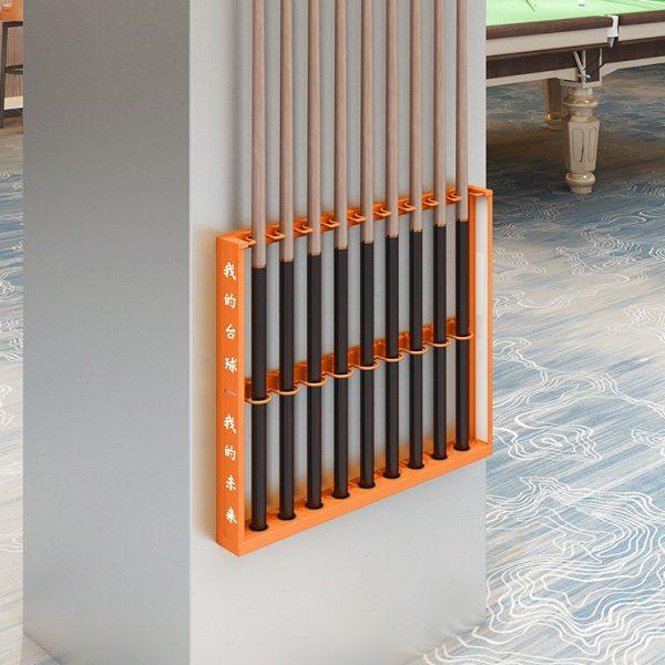 壁挂式台球杆架金属多孔球杆放置架墙壁式桌球公杆球室收纳展示架,运动/瑜伽/健身/球迷用品,台球架杆器,淘宝优惠券,粉丝福利购,淘宝优惠卷