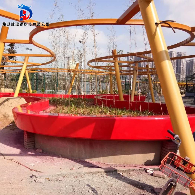 定制玻璃钢树池座椅户外景观休闲B椅商场公共休息长条等候坐凳花